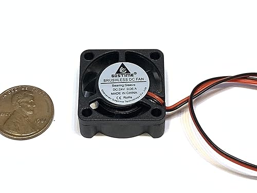 1 Piece 24v fan 2510 quiet 3d printer cnc computer cooling 25mm 2pin small B18