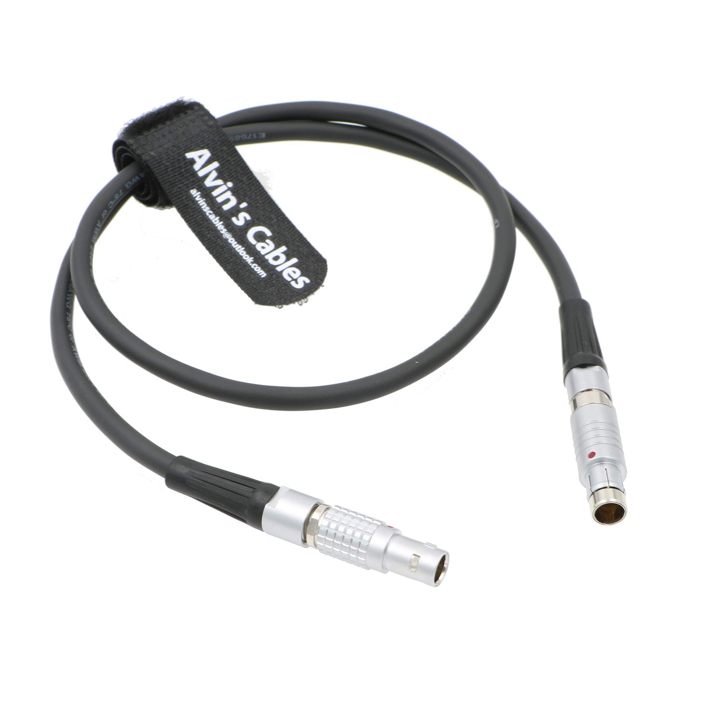Alvin's Cables Fischer 3 Pin Male to 2 Pin Male Power Cable for ARRI Alexa Camera to Teradek SmallHD Monitor 60cm|23.6inches