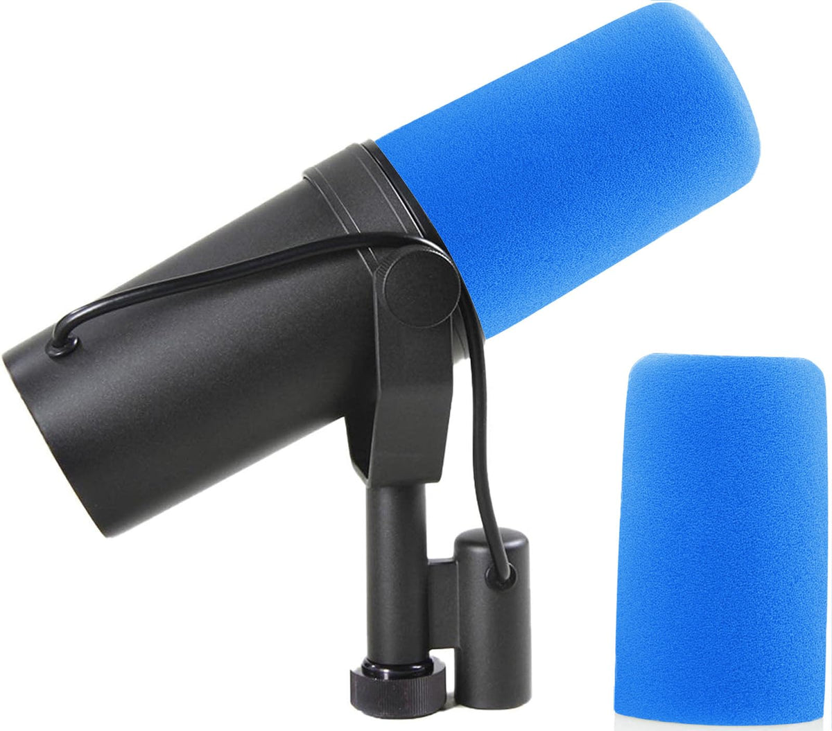 LEFXMOPHY SM7B Windscreen for Shure SM7B SM7dB Vocal Microphone Pop Filter Wind Foam RK345 Replacement Pop filter Sky Blue Windsock Cover