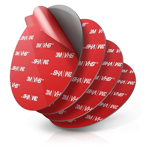 volport Sticky Adhesive Replacement for Dashboard Suction Cup Mount, 80mm (3.15") 4pcs Circle Double-Sided Extra Strong Adhesive Sticker Tapes