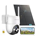 4G LTE Cellular Solar Security Camera Wireless Outdoor, No WiFi Security Camera, 360° View, 2K Night Vision, PIR Detection, 2 Way Audio, Motion