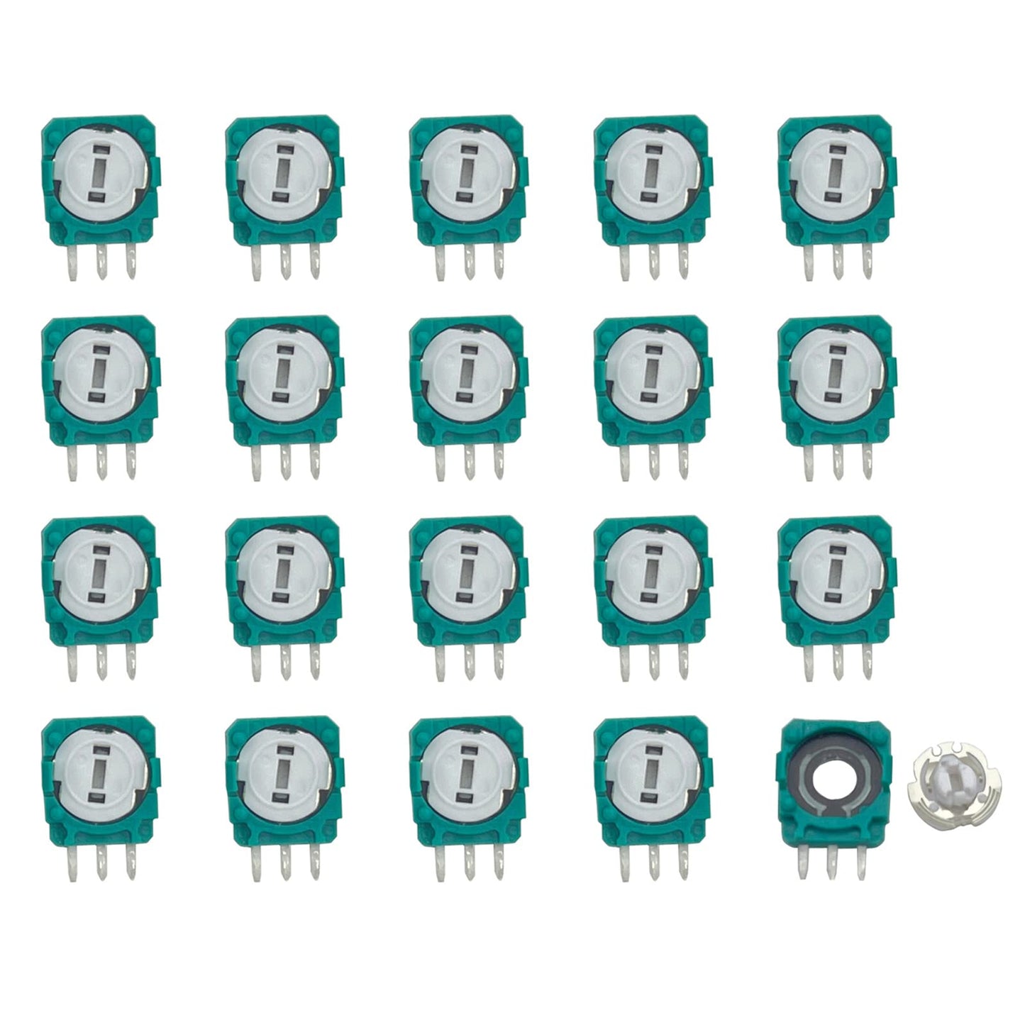 Onyehn 20pcs Replacement Trimmer Potentiometer Sensor for Xbox One,PS3,PS4 Controllers,Gasket Repair Parts for Thumb Stick Analog Joystick