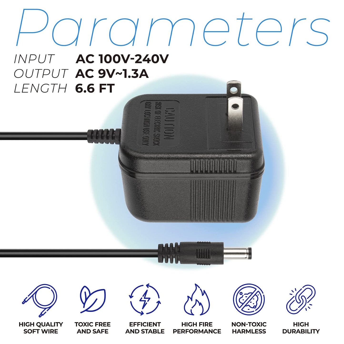 9VAC AC-AC Adapter Charger for Digitech RP100 RP150 RP200 RP300 RP350 RP3 RP250 RP200A RP250 RP255 RP350 RP300A RP355 Guitar Pedal Multi Effects…