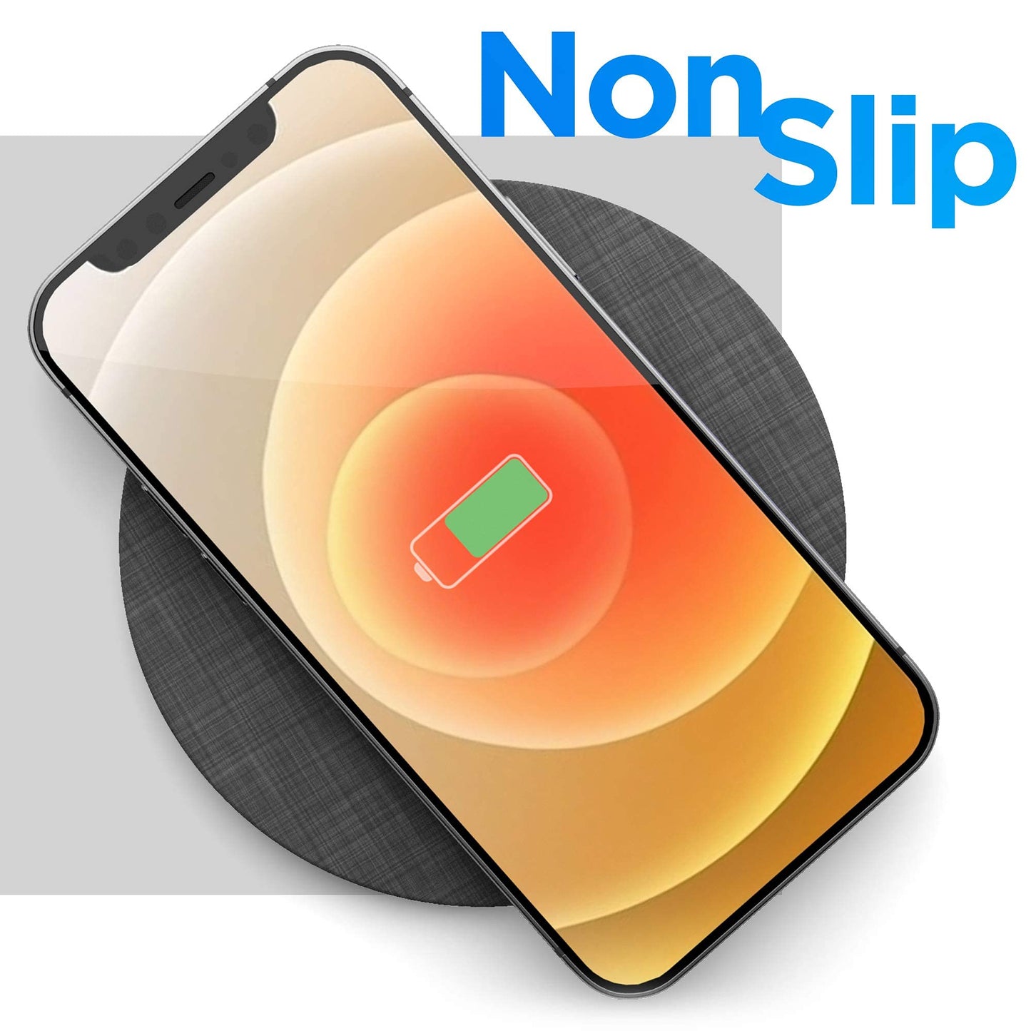 Galvanox Magnetic Wireless Charger, MagSafe-Compatible Desktop Pad with 15W Fast Charging for iPhone 14/14 Pro Max/iPhone 13/13 Pro Max (Solid