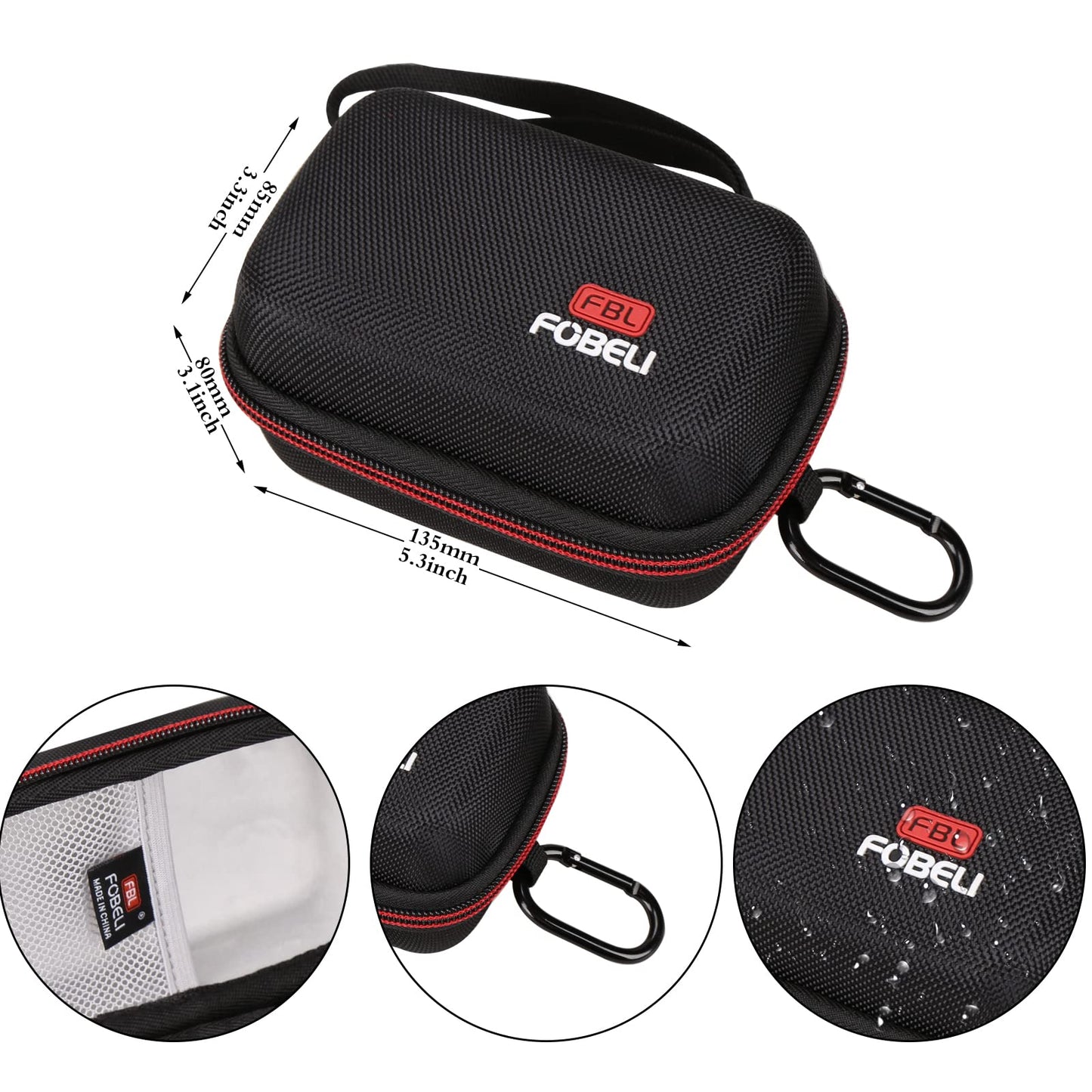 FBLFOBELI EVA Hard Travel Carrying Case for Canon PowerShot SX740/ SX730/ SX720/ SX620/ G7X Digital Camera, Shockproof Compact Storage Bag (Case Only)