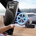 Marnana Phone Holder for Tesla Model 3/Y, for Magsafe Magnetic Universal Shock Absorption(6 Built-in Springs) Car Mount, 360 Degree Rotatable Phone