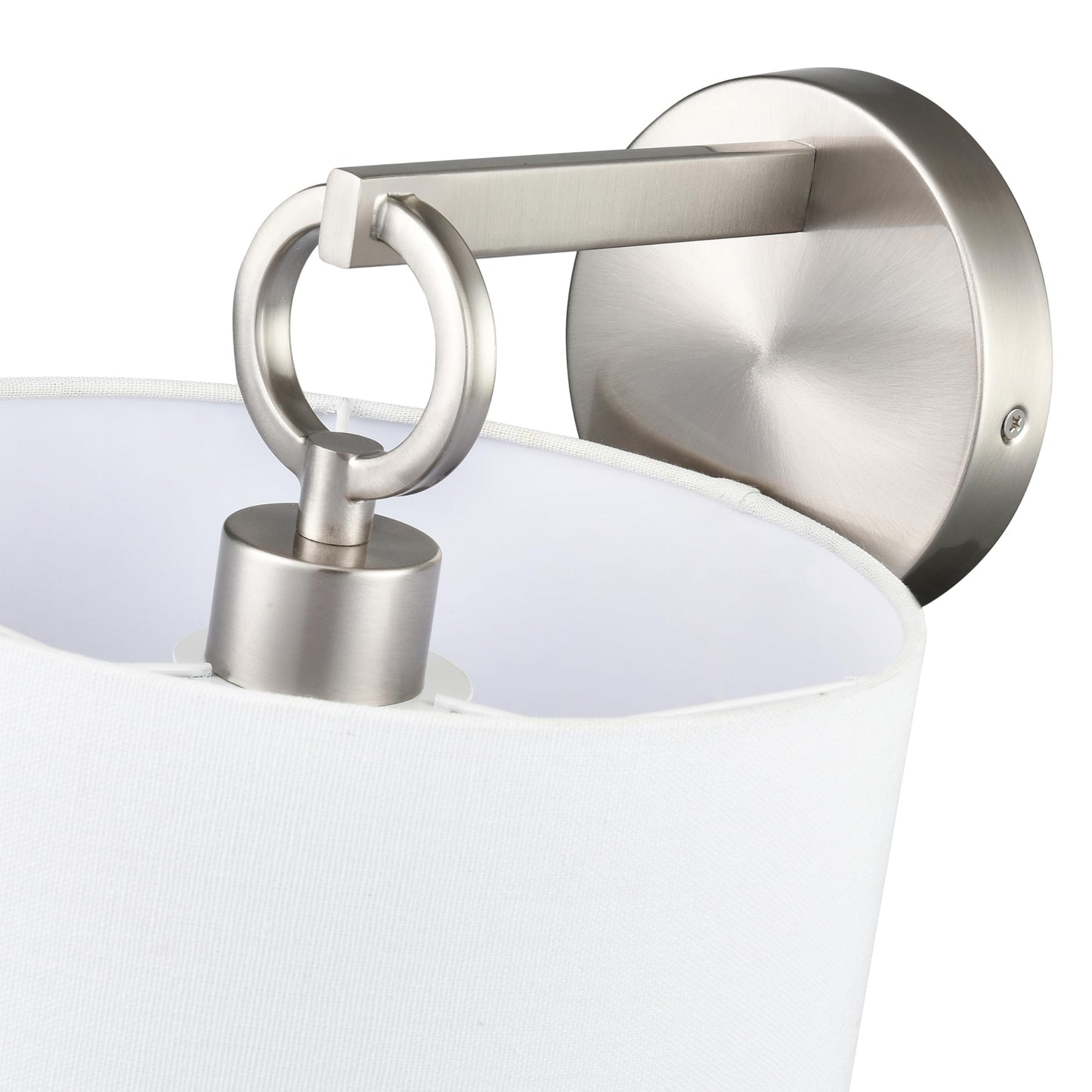 ML Lighting 211001-BN Braxstan 1-Light Wall Sconce in Brushed Nickel Finish