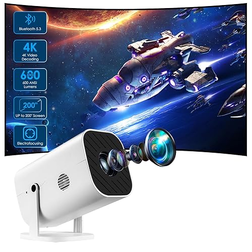 Mini Projector, Video Projector for Bedroom, Built-in Speaker And Bluetooth 5.3, Native 1080P, Compatible With 4K, Portable Room Rrojector (Mini