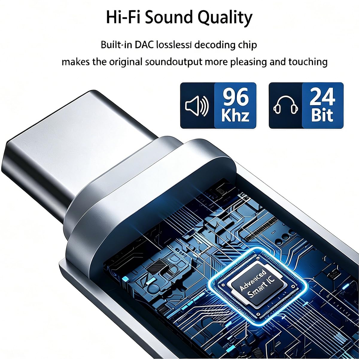 USB C to 3.5mm Headphone Jack Adapter, Audio to USB c Adapter,Type C to Aux Audio Dongle Compatible with iPhone 16 Pro Max 15 Pro Max, Samsung Galaxy