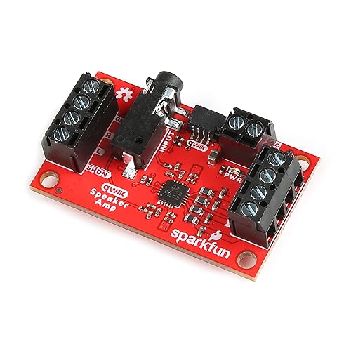 SparkFun Qwiic Speaker Amp TPA2016D2 Stereo Class-D Audio Amplifier Featuring Dynamic Range Compression, Automatic Gain Control and Volume Control
