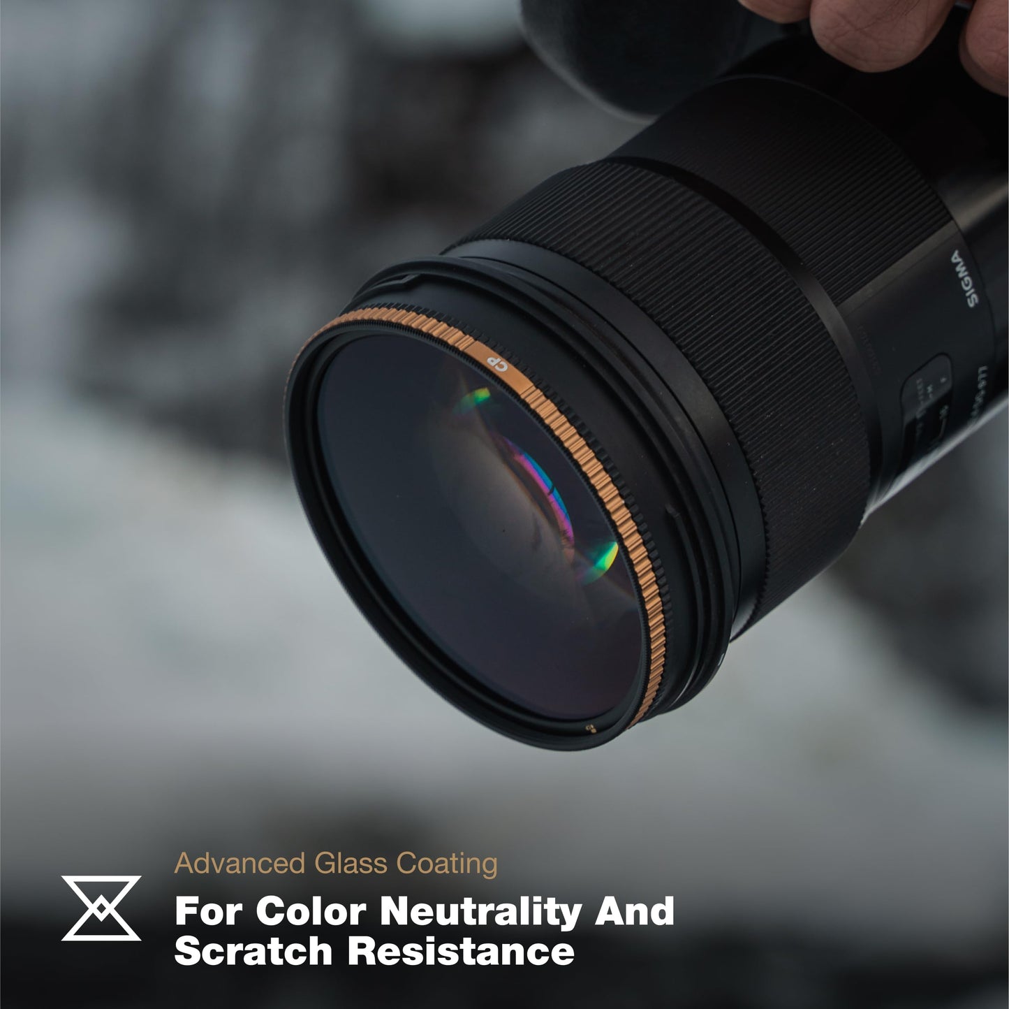 PolarPro - Circular Polarizer (CP) Filter - 82mm - Premium CinemaSeries™ Glass, Anti-Reflective Coating, Ultra-Durable Aluminum Frame - Professional