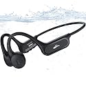 Swimming Headphones, Bluetooth 6.0 Bone Conduction Headphones, IP68 Waterproof Swimming Headphone Underwater for Swimming, Sport Open Earphones