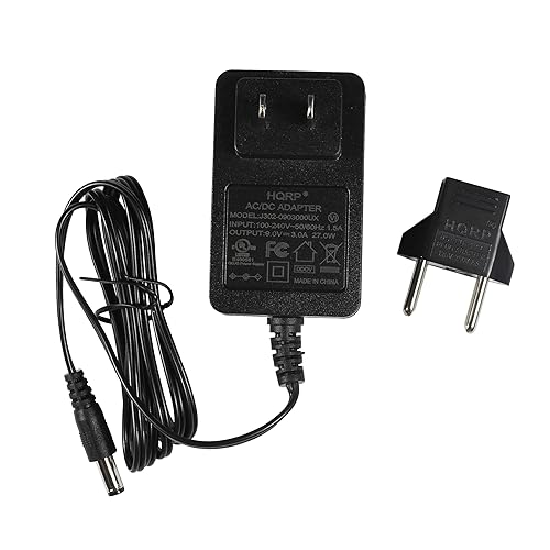 HQRP 9-Volt AC Adapter Compatible with Line-6 DC-3G Amplifi FX100, Firehawk FX, Amplifi TT, Amplifi 30, HX Stomp, HX Effects, POD HD300 HD400 HD500…