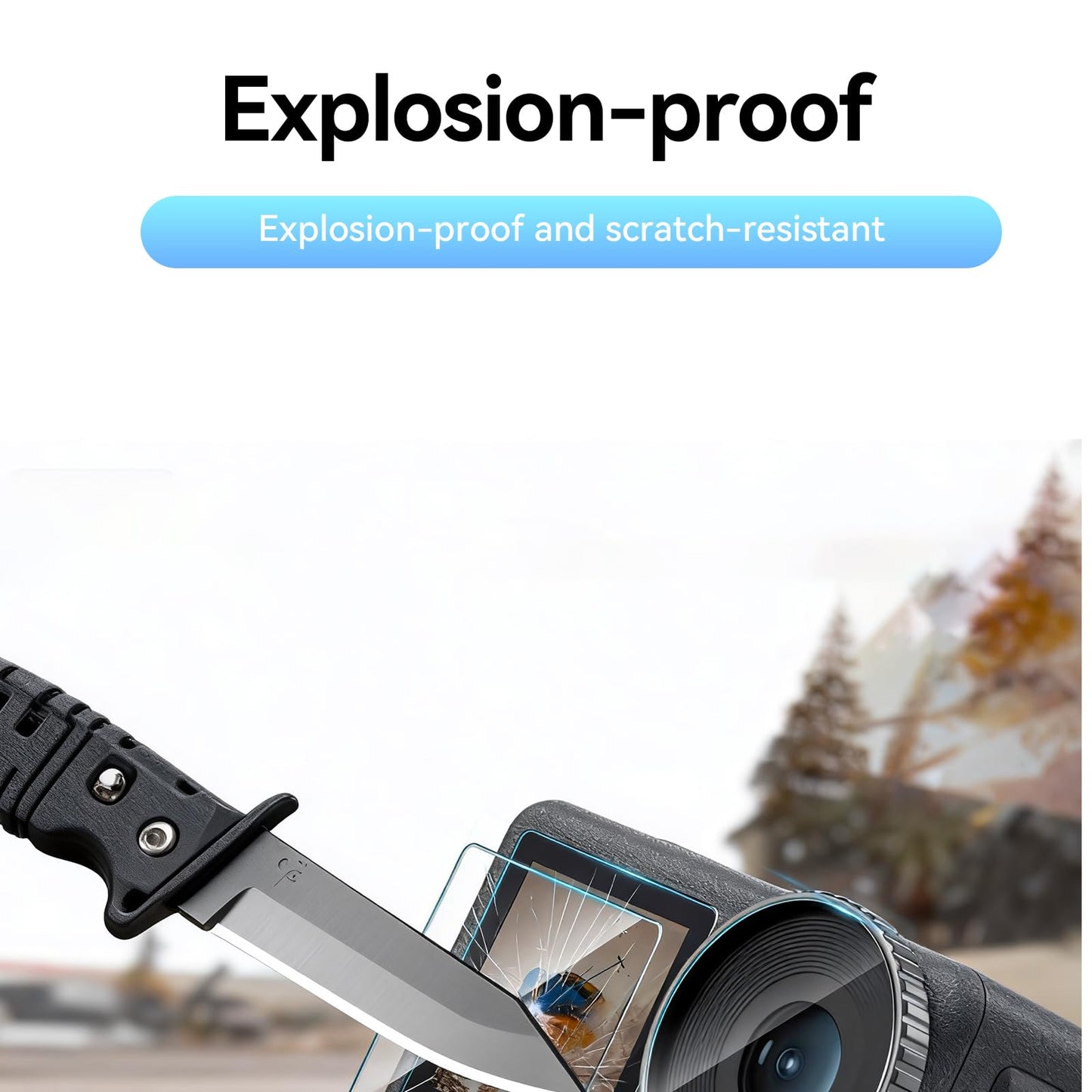 DJI 3 in 1 Accessories Kit Compatible with Dji Osmo Action 4, Includes Screen Protector, Carrying Case, Silicone Protective Case, Camera Accessory