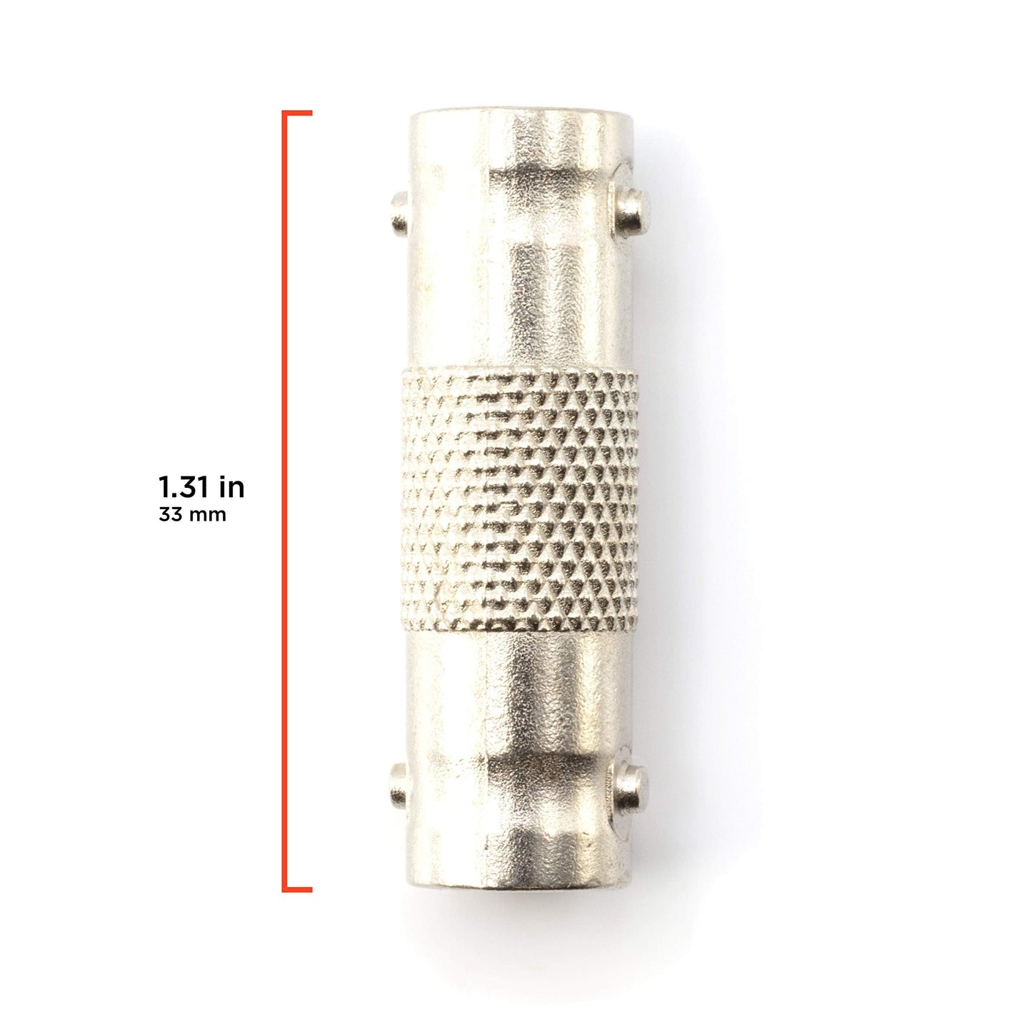 THE CIMPLE CO - BNC Connectors for Coaxial Cable - Female-to-Female Coax Couplers (Barrel Connectors) and Adapters for Security Cameras, CCTV, SDI
