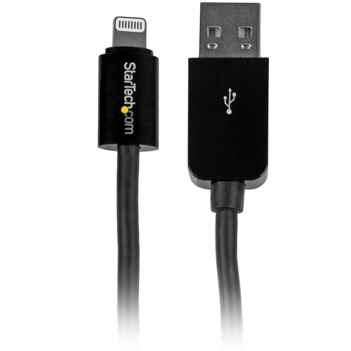 StarTech 10ft/3m USB-A to Lightning Cable, Black, Charge & Sync (USBLT3MB)
