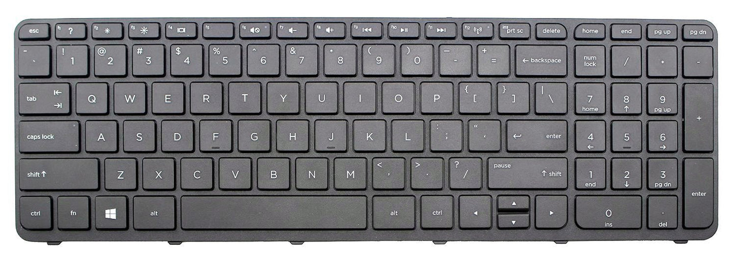 Laptop Keyboard for HP Pavilion 15-N000 15-N1000 15-E000 Series Black with Black Frame United States US V140546AS1 US 708168-001 719853-001