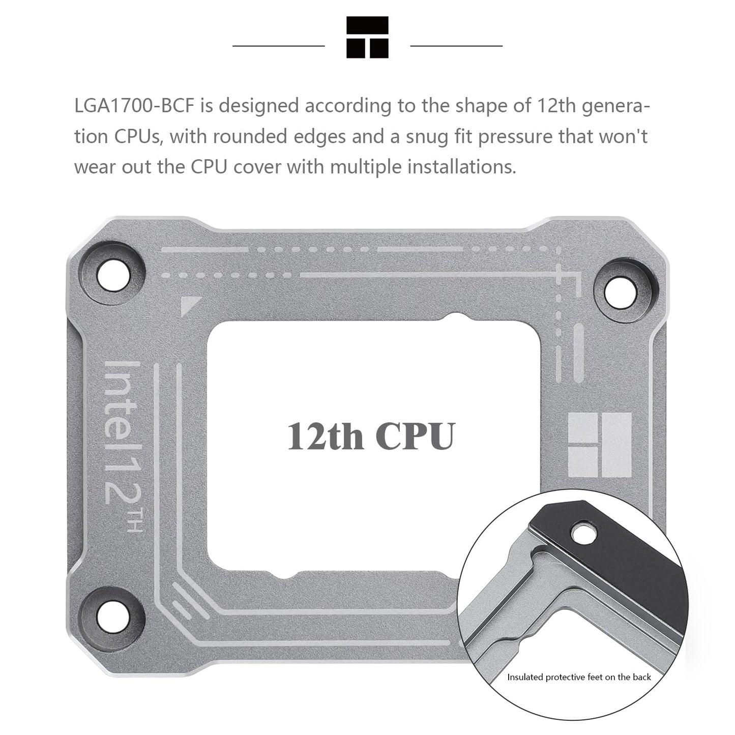 Thermalright Intel 12th/13/14th Generation LGA1700 Anti-Bending Buckle, Curved Pressure Plate, CPU Fixing Buckle, Fully Fitted and Fixed Without Trace