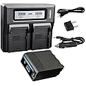 Kastar 1 Pack Battery and LCD Dual Fast Charger for Sony NP-F990 Pro NP-F970 CCD-TRV25 CCD-TRV26 CCD-TRV27 CCD-TRV300 CCD-TRV3000 CCD-TRV315 CCD-TRV35