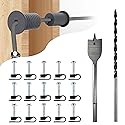 MYZHRE Starlink Cable Routing Kit,Starlink Cable Installation Kit,Starlink Mounting Accessories,2* Grommets, 1" Spade Drill Bit, 5/16" Drill Bit, 15