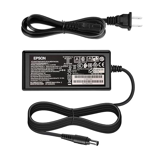 24V AC Adapter Replacement Fit for Epson Perfection Flatbed Photo Scanner V500 V600 V700 V750 V800 V850 PRO 3170 3490 4180 J221A J221 J252A J252…