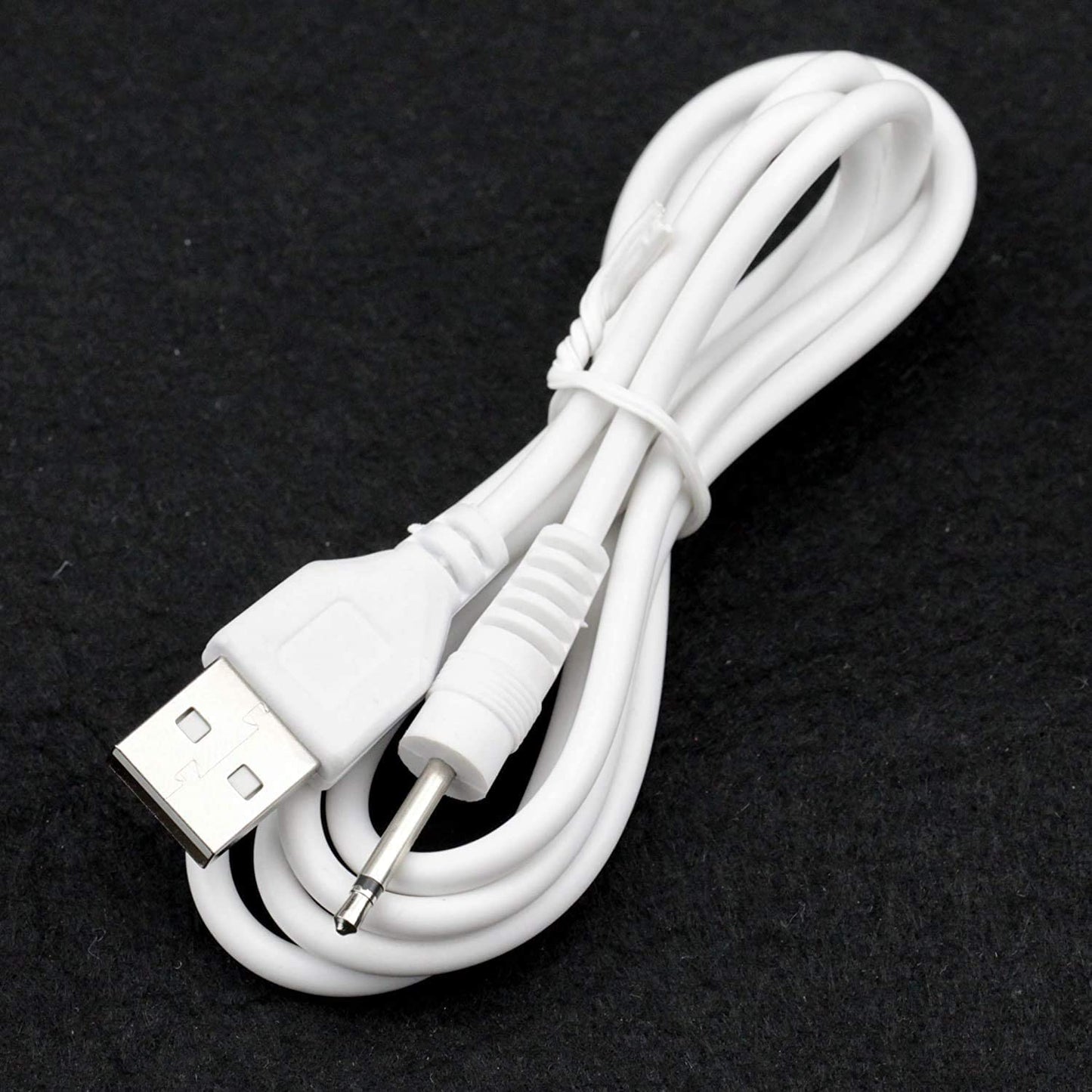 Accessonico Replacement-Charging-Charger-Rechargeable-Massagers, DC Cable USB Cord - 2.5mm (2 Pack) 3.3ft