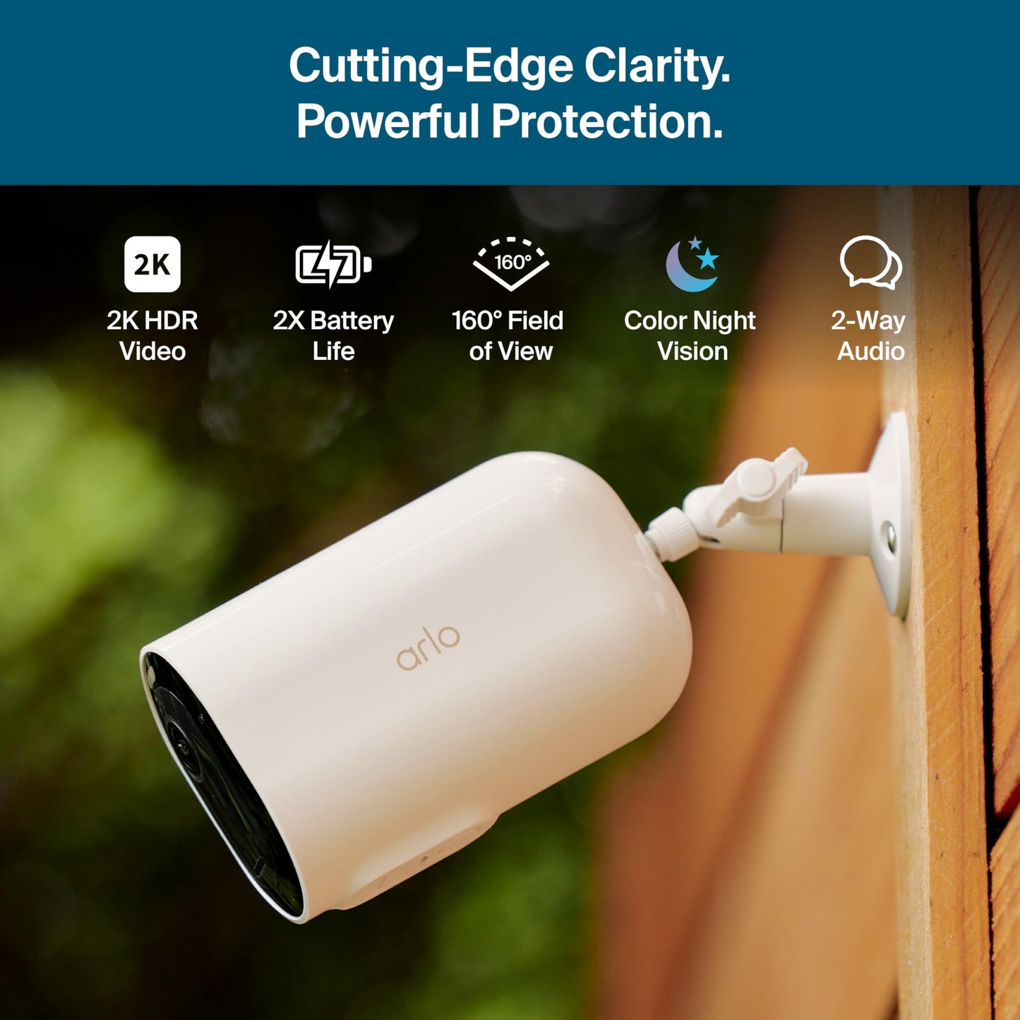 Arlo Pro XL Security Camera 2K HDR (6th Gen, 2025 Release) - Wireless Outdoor Camera, 2x Longer Rechargeable Removeable Battery, AI Event Captions