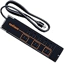 ECHOGEAR ShockBlocker 8 Outlet Surge Protector Power Strip - Slim Design Can Power & Protect Your Entire TV, Office, Or Gaming Setup - Advanced Surge