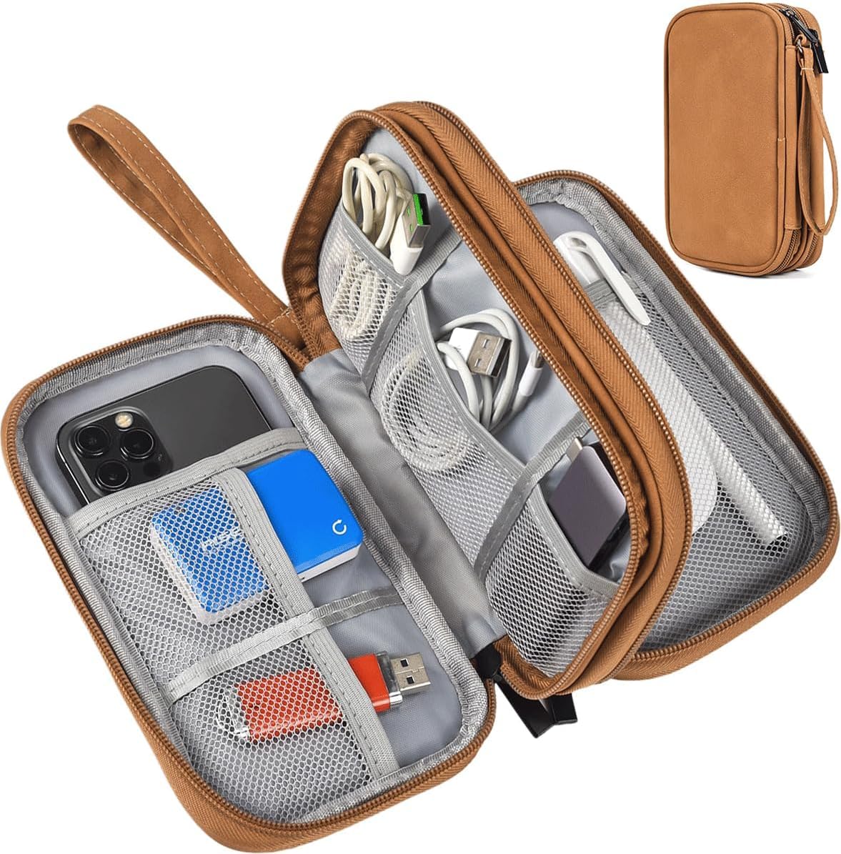 Electronic Organizer Travel Cable Accessories Case, Electronic Organizer Bag, Waterproof Electronic Accessories Organizer Case for Power Bank