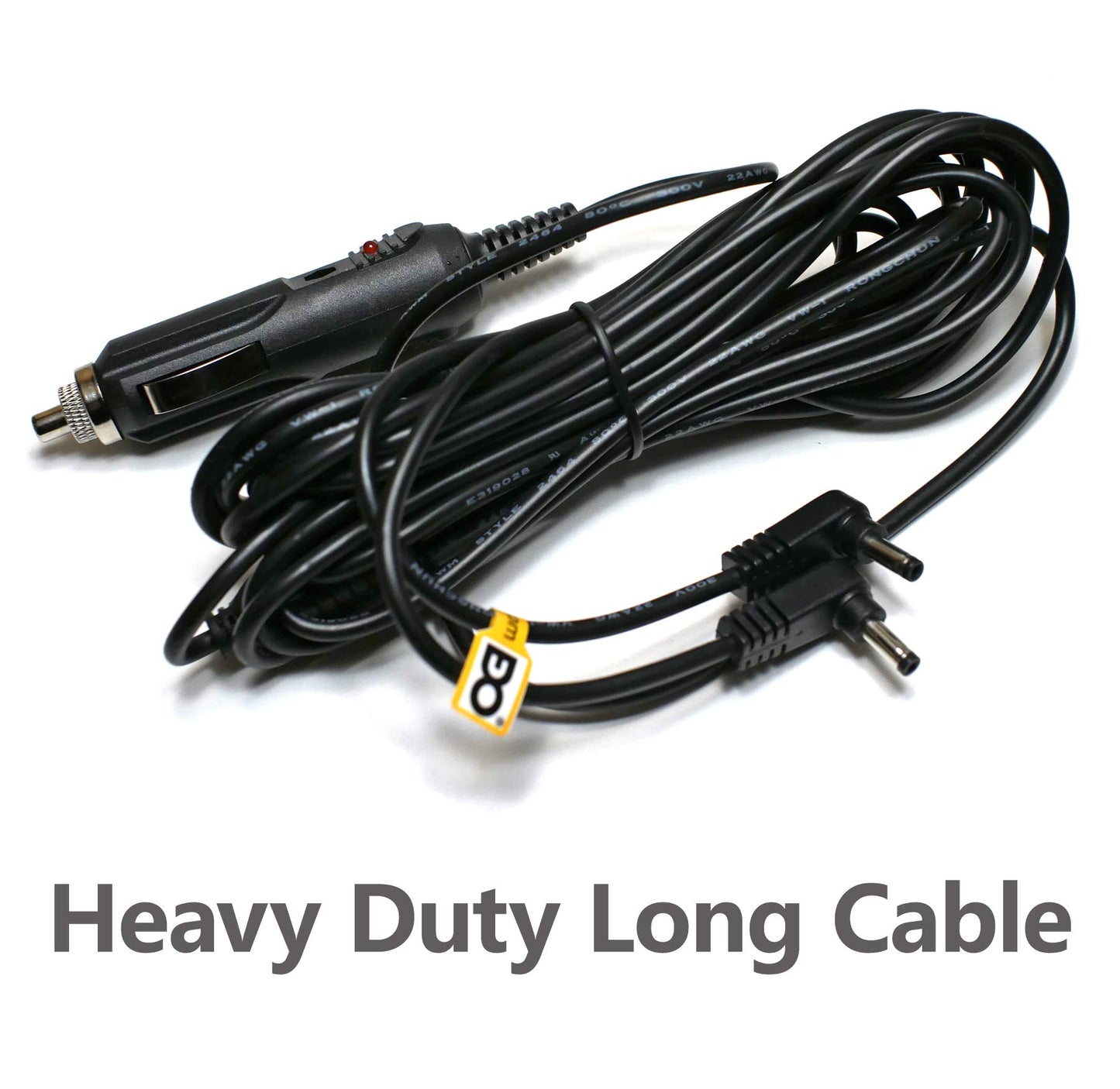 EDO Tech 11' Car Charger Adapter Power Cord for Philips 7 9 10 inches Dual Screen Headrest Portable DVD Player Pet9402/37 Pet708/37 Pd7012/37