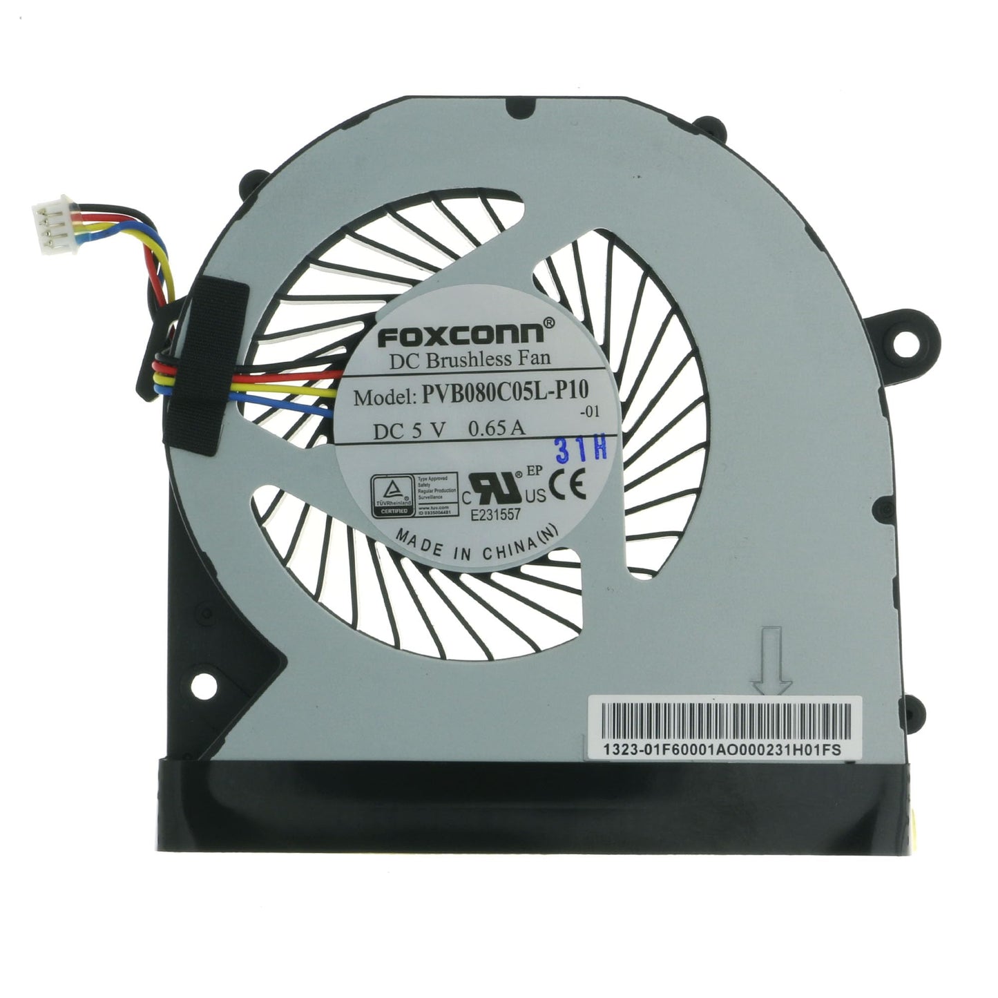 Replacement CPU Cooling Fan for Intel NUC 11 Pro NUC11TNH NUC11TNK 12 Pro NUC12WSH NUC12WSK 13 Pro NUC13ANH NUC13ANK 14 Pro NUC14RVH NUC14RVK NUC14RVS