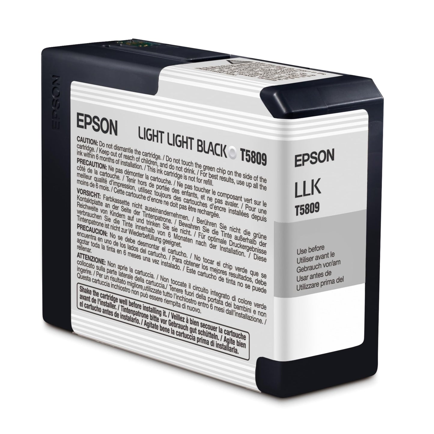 Epson T580900 UltraChrome K3 Light Light Black Ink Cartridge 80ml (T580900) Ink