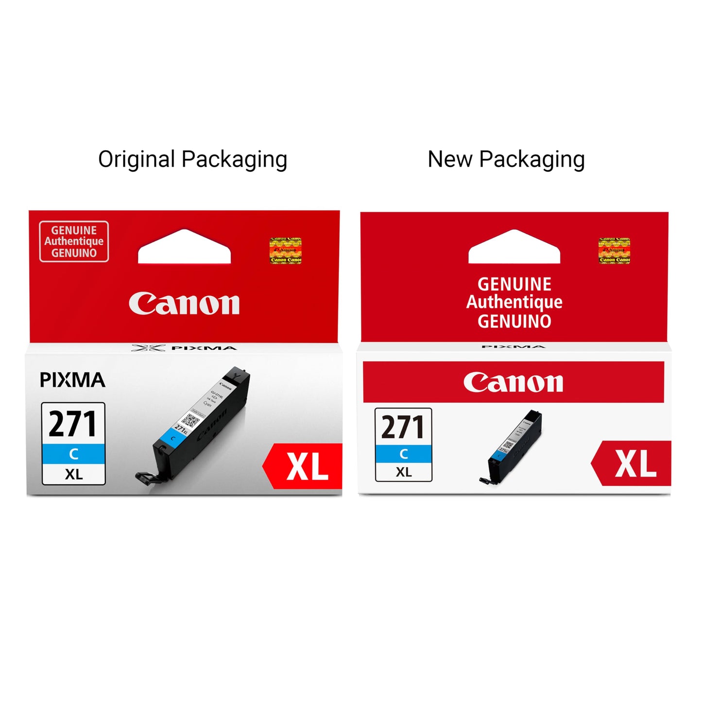 Canon CLI-271XL Genuine Cyan Ink Tank, Compatible with MG6820, MG6821, MG6822, MG5720, MG5721, MG5722, MG7720, TS5020, TS6020, TS8020, and TS9020