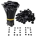 Nihfien 100 Pcs Upgraded Nylon Universal Cable Tie Buckle, Heavy Duty Self-Locking Rivet Zip Ties, Multifunctional Cable Tie Buckle for Car Daily