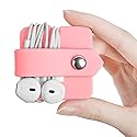 ELFRhino Silicone Earphone Organizer Earphone Wrap Winder Headphone Cord Organizer Wrap Winder Manager/Cable Winder(Pink, 1 Piece)