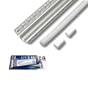 Wired4Signs USA White LED Tile Light Strip Kit 24V Nicho Series Waterproof Corner Lighting for Shower Bathroom Kitchen Inside Tile Corners Aluminum