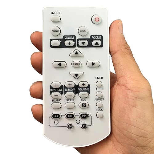 Replacement Projector Remote Control YT-130 Compatible for Casio XJ-A142, XJ-A147, XJ-A242, XJ-A247, XJ-A252, XJ-A257, XJ-M141, XJ-M146, XJ-M151