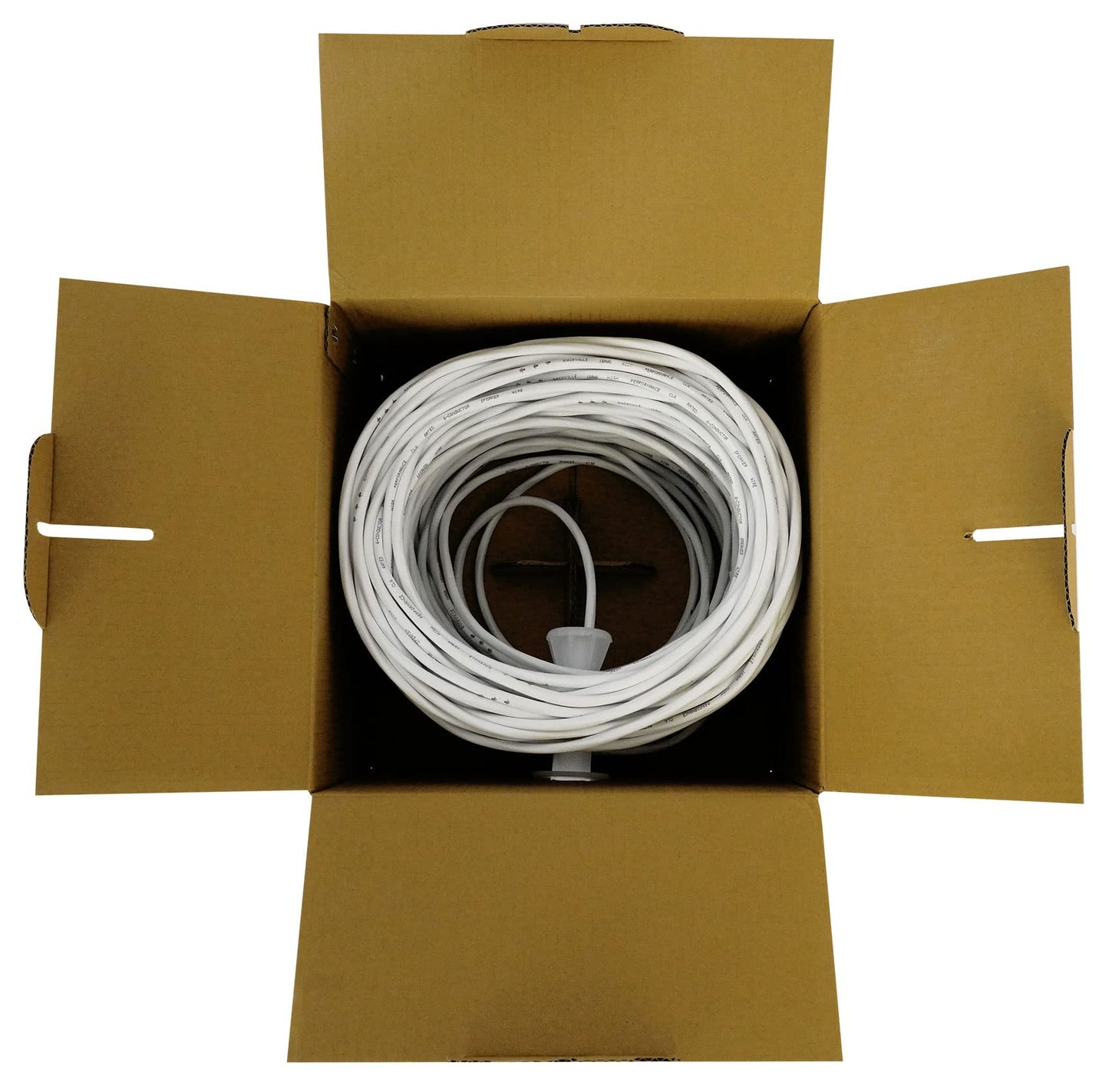 Rockville CL16-250-4 16 AWG 250' 4 Conductor Speaker Wire, CL2 Rated, 100% OFC Copper, Color-Coded PVC, for Home Theater and Commercial Audio