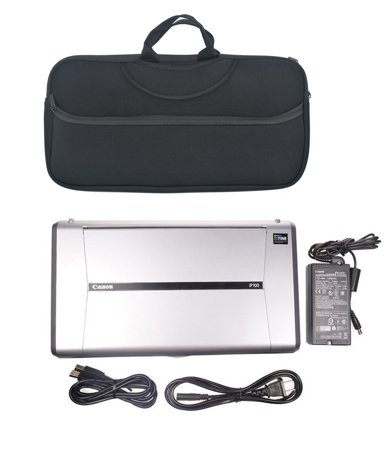 Printer Sleeve,Orchidtent Portable Soft Neoprene Sleeve Carrying Travel Case for Canon PIXMA iP110 and Canon PIXMA iP100 Portable Printer/Mobile Photo