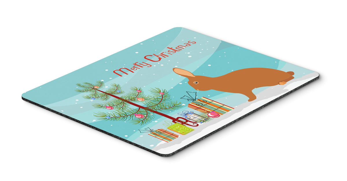 Caroline's Treasures BB9336MP Rex Rabbit Christmas Mouse Pad, Hot Pad or Trivet, Teal for Home Office Gaming Working Computers Laptop Mouse