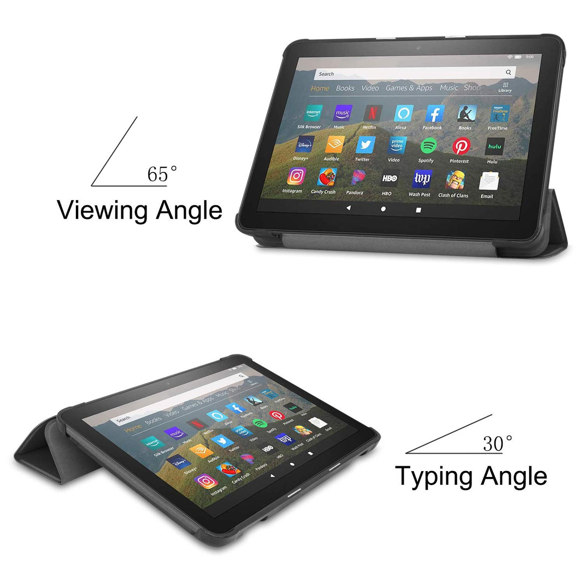 Fire Max 11 Tablet case,(13th Gen,2023 Release).Slim Fit Premium PU Leather Stand Hard Back Shell Protective Smart Cover with Auto Sleep/Wake Function