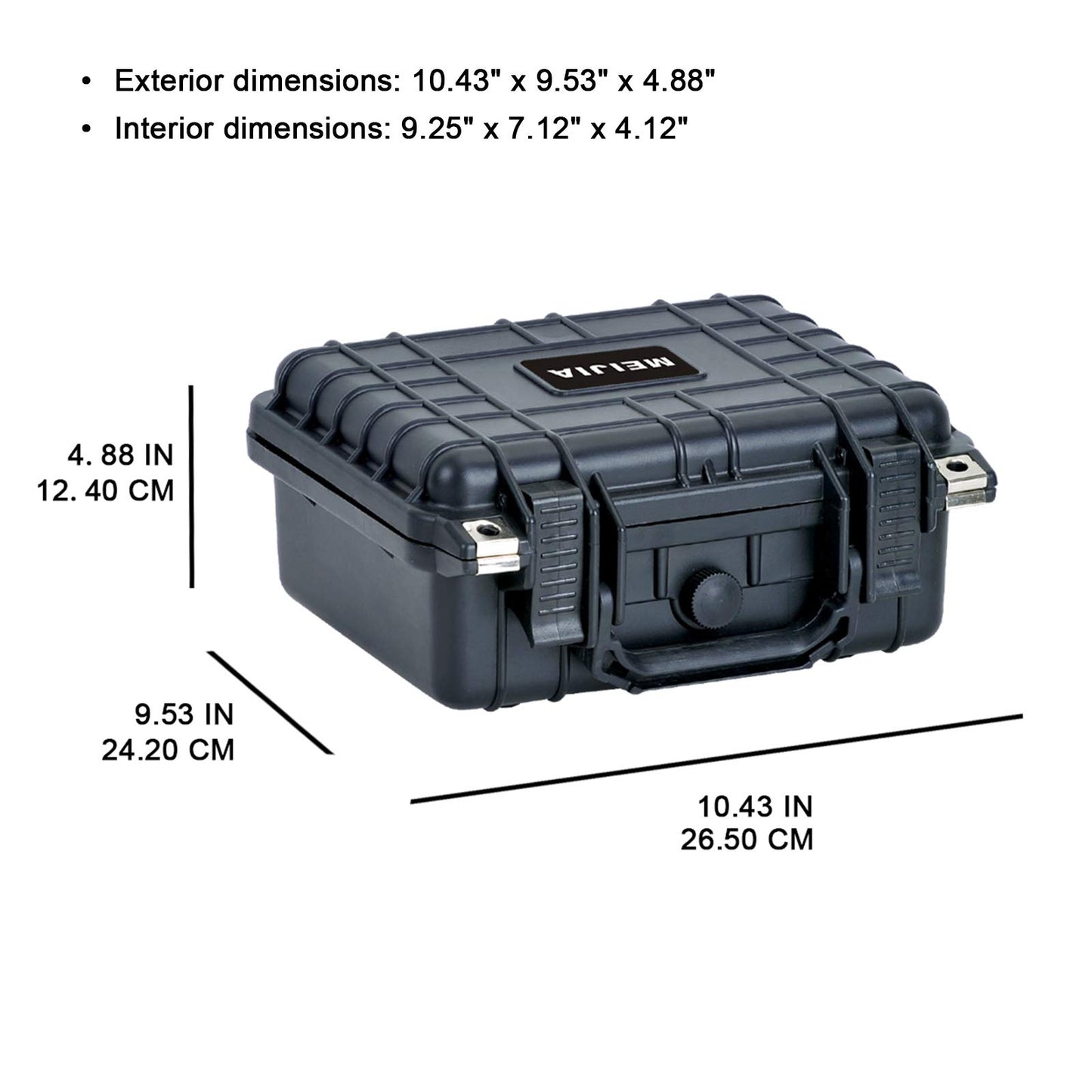 MEIJIA Portable All Weather IP67 Waterproof Protective Case,Hard Camera Case,Dry Case with Customizable Foam,Fit Use Of Drones,Camera,Equipments,10.62