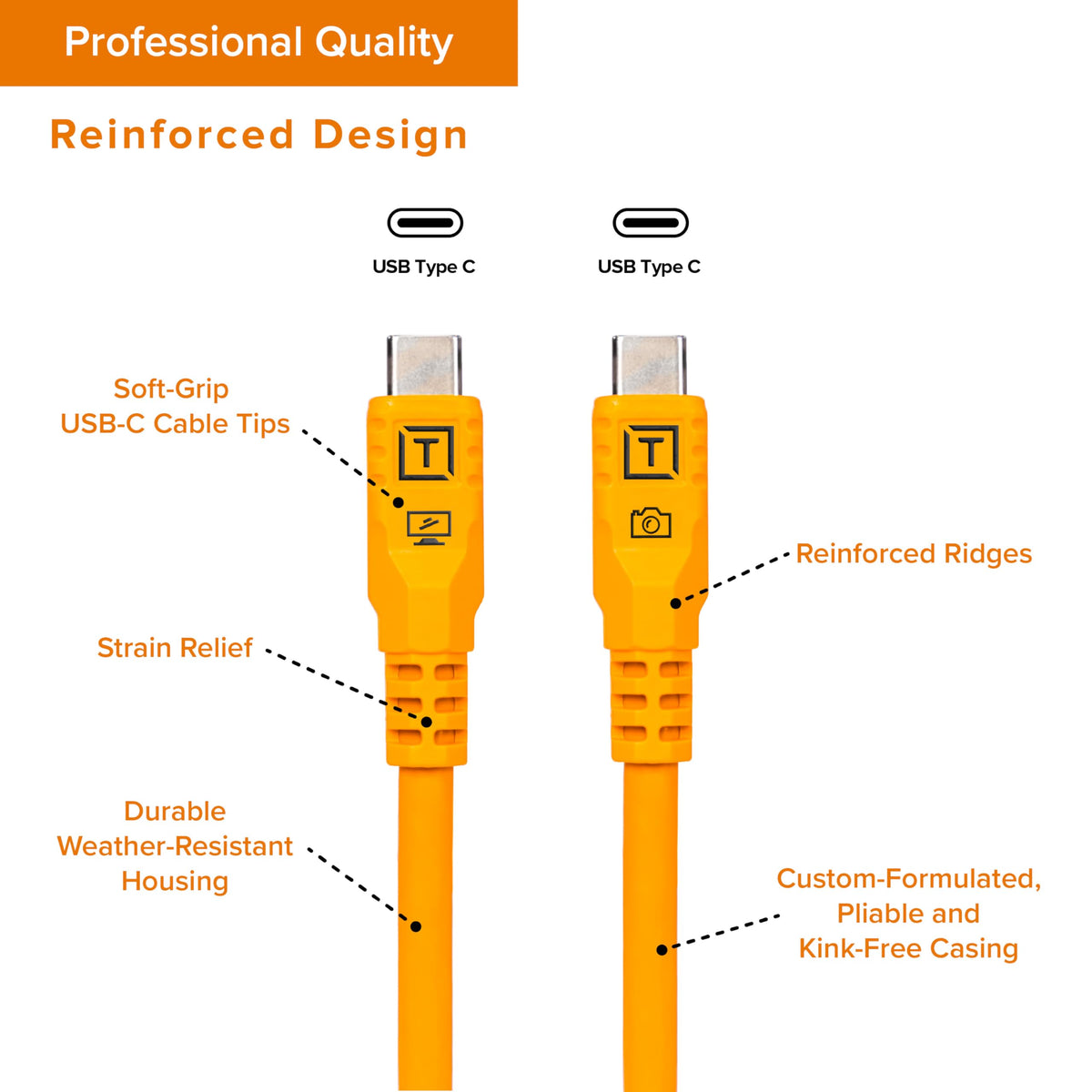Tether Tools TetherPro Optima 10G USB-C Exclusive Data Transfer Cable