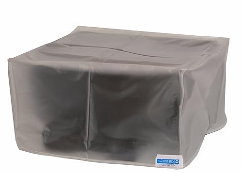 Comp Bind Technology Dust Cover Compatible with Epson Workforce WF-3640 Wireless All-in-One Printer, Clear Vinyl Anti-Static Cover Dimensions 17.7''W