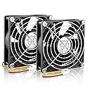 Wathai 12V 92mm 92x25mm DC Brushless Cooling Fan 3Pin High Perfomance for Computer case, Wine Fridge, Inverter DIY Ventilation Exhaust Projects 2 Pack