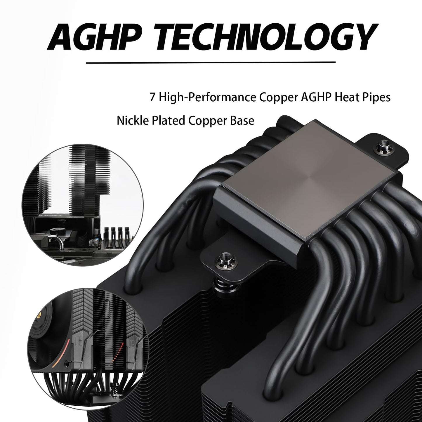 Thermalright Phantom Spirit 120 EVO CPU Air Cooler, 7 Heat Pipes CPU Cooler, Dual 120mm TL-K12 PWM Fan, AGHP 4.0 Technology, S-FDB Bearing, for AMD