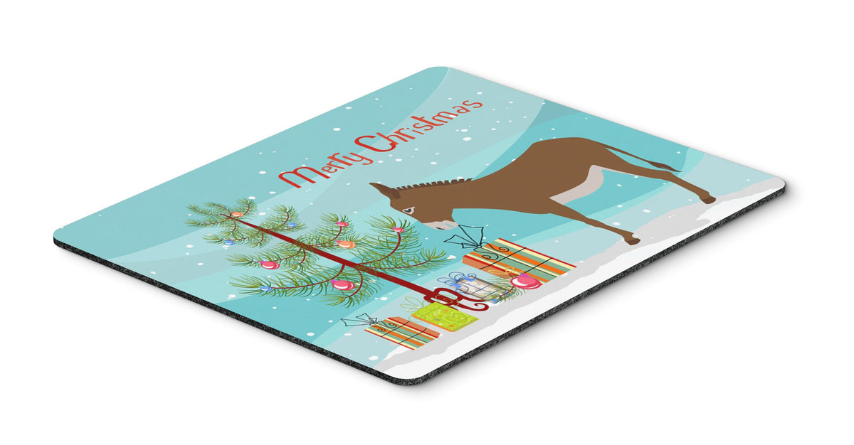 Caroline's Treasures BB9216MP Cotentin Donkey Christmas Mouse Pad, Hot Pad or Trivet, Teal for Home Office Gaming Working Computers Laptop Mouse
