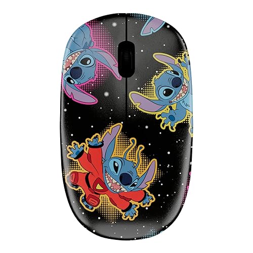 iJoy Disney Lilo and Stitch Wireless Mouse, Bluetooth Ergonomic Mouse Computer Accessories for Laptop Computer or Mini PC and Stitch Gifts for Women