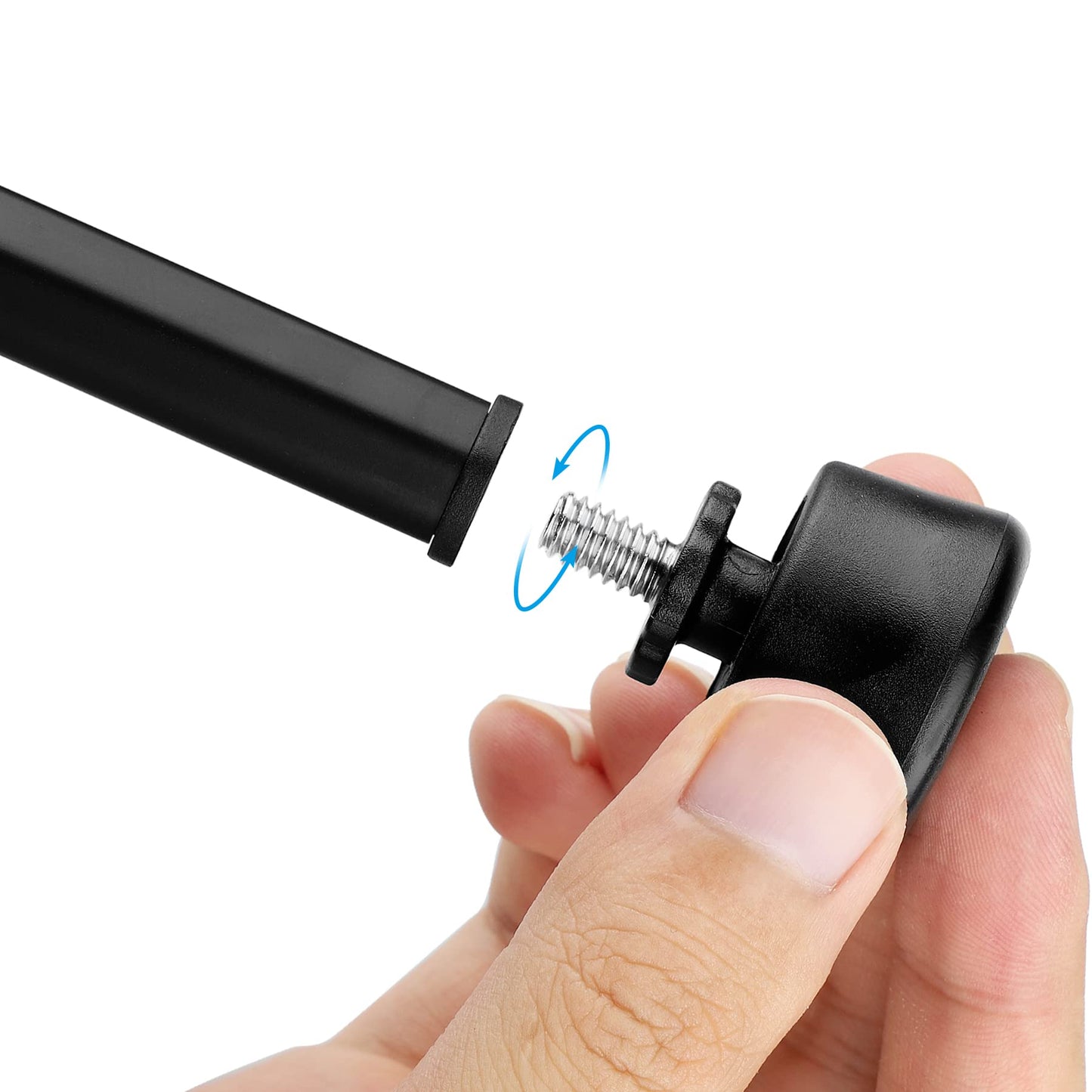 VICTIV Universal Anti-Slip 1/4“ Rubber Foot Spike, Compatible with Victiv NT70 NT72 Tripod, 1/4"-20 Thread for Tripods Monopods (3 Pcs), Rotatable