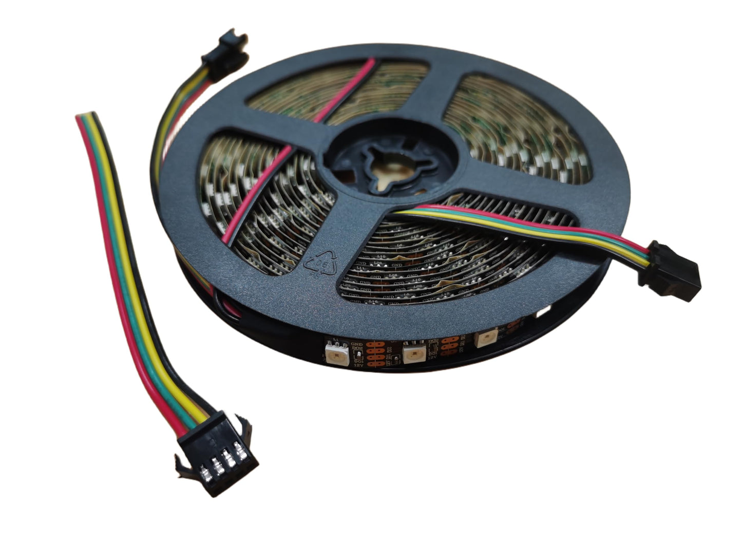 JIAANDA Smart LED Strip Lights;SK6813 Pixels Strip (Control Similar WS2815/WS2812B) Individually Addressable RGB LED Lights DC12V Input ;for Bedroom